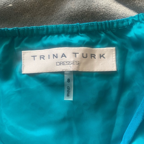 Trina Turk embellished halter dress silk SZ 8 - Picture 5 of 9